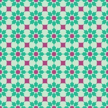 Original Peranakan Tile seamless pattern. Peranakan cultural Malaysia Stock-Illustration
