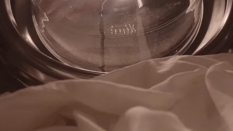 Original point of view into washing machine Stock Footage 77132979