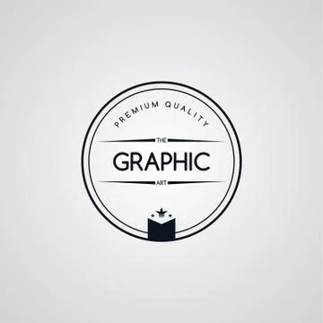 Original premium label retro theme badge emblem Ilustração Stock