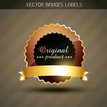Original product label Stock Illustration
