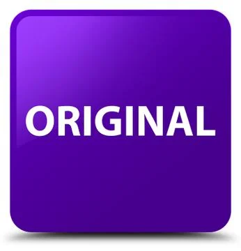 Original purple square button Stock Illustration