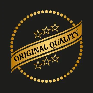 Original quality label Stock Illustration