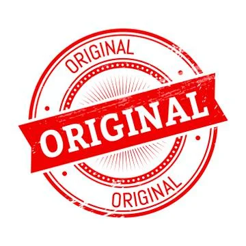 Original round stamp Stock-Illustration