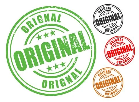 Original Rubber Stamp Vector Set Stock Illustration