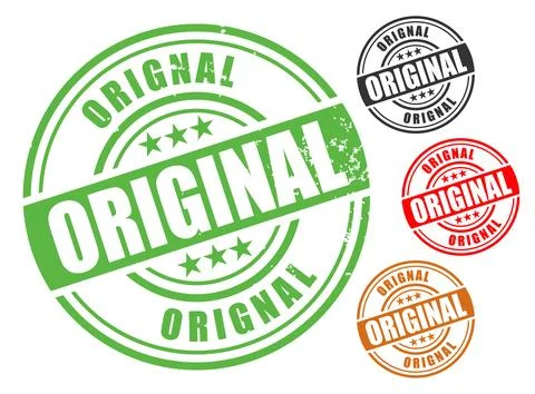 Original Rubber Stamp Vector Set Stock Illustration