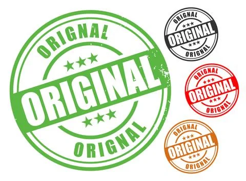 Original Rubber Stamp Vector Set Stock Illustration