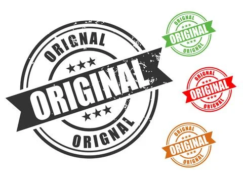 Original Rubber Stamp Vector Set Stock Illustration