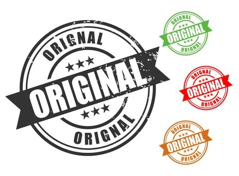 Original Rubber Stamp Vector Set Stock Illustration