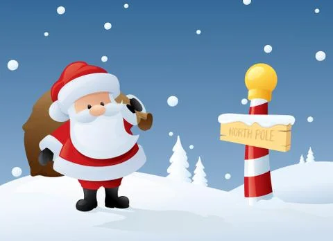 Original santa Stock Illustration