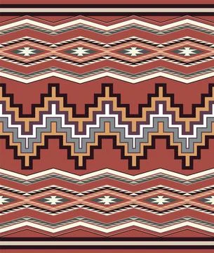 Original Seamless Navajo pattern made in vector. Geometric design. Tribal sou Stock Illustration