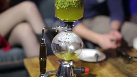 Original serving of green tea Stock Footage 73274338