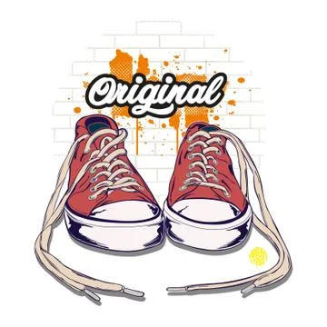 ORIGINAL SHOES Stock Illustration