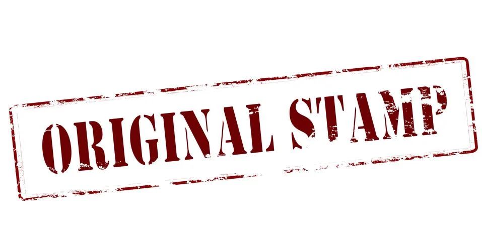 Original stamp Stock Illustration