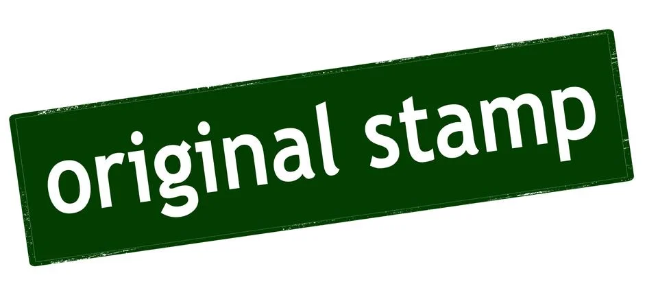 Original stamp Stock Illustration