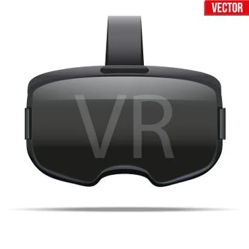 Original stereoscopic 3d VR headset イラスト素材