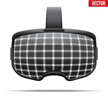 Original stereoscopic 3d VR headset Stock Illustration