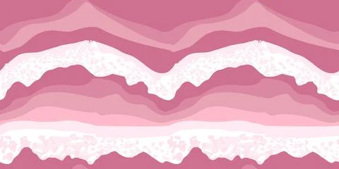 Original summer wave pattern. Ocean, sea. Sea foam pattern. Ocean seamless pa Illustrazione stock