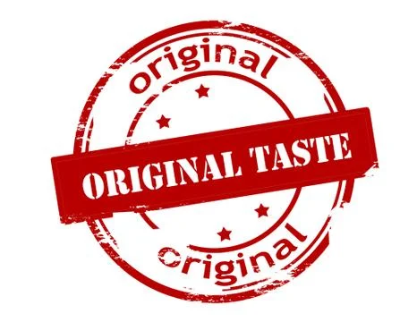 Original taste Stock Illustration