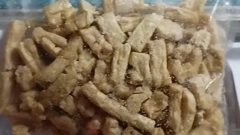 The original tofu chips are really delicious Stock Footage 219653335