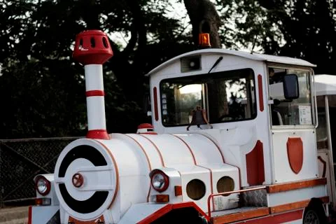 An original train to visit montmartre paris france Stock Photos