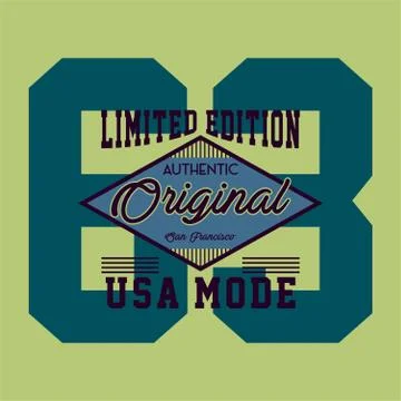 Original usa mode Stock Illustration