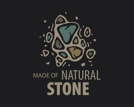 Original vector hand-drawn logo for a company engaged in the manufacture and Stock Illustration