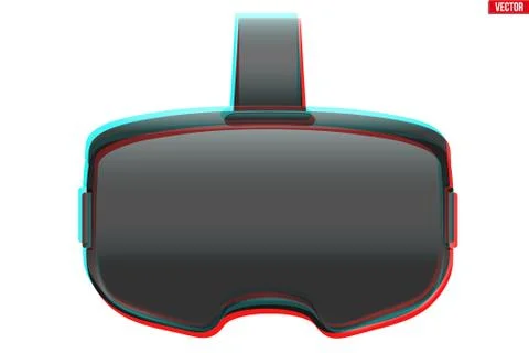 Original VR headset Illustrazione stock