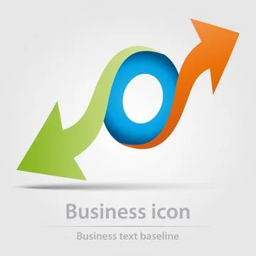 Originally designed vector  color business icon Stock Illustration