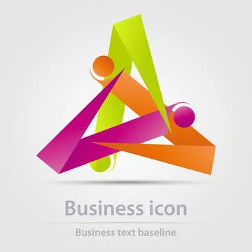 Originally designed vector  color business icon Stock Illustration