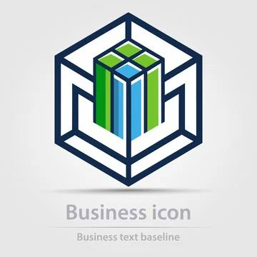Originally designed vector  color business icon Stock Illustration