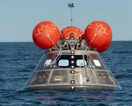 The Orion Crew Module Uprighting System (CMUS) and Neutral Stock Photos
