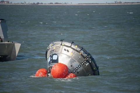 The Orion Crew Module Uprighting System (CMUS) and Neutral Stock Photos