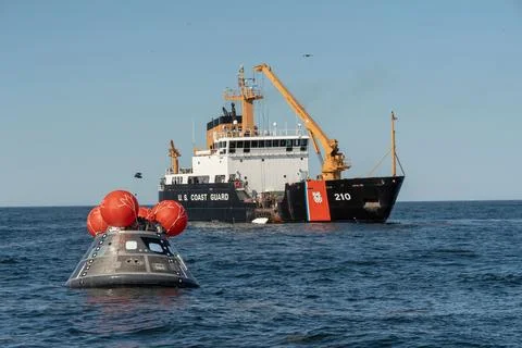 The Orion Crew Module Uprighting System (CMUS) and Neutral Stock Photos