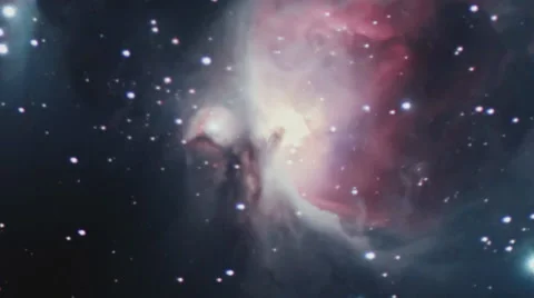 Orion Nebula is a diffuse nebula in Orion's Belt Stock Footage 67987333