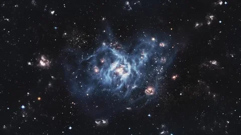 The Orion Nebula. Flight through space. Stock Footage 245226641