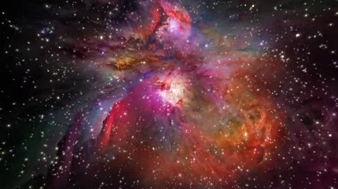 Orion Nebula (Zoom Into Stars) Stock Footage