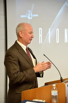 The Orion team (including Orion Program Manager Mark Geyer) 스톡 사진