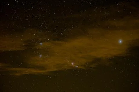 Orion&amp;Clouds Stock Photos
