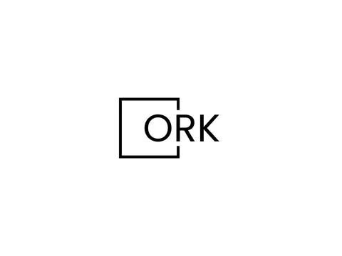 ORK letter initial logo design vector illustration Stock Illustration