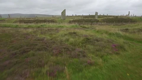 Orkneys Neolithic Ring of Brodgar Stock Footage 176271141