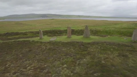 Orkneys Neolithic Ring of Brodgar Video stock 176287523