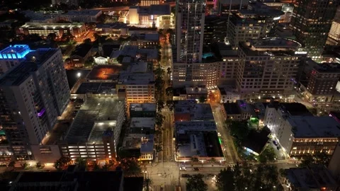 Orlando Downtown evening 12 Stock Footage 276993448