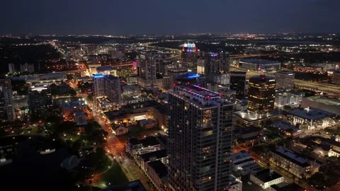 Orlando Downtown evening 9 Stock Footage 276993929