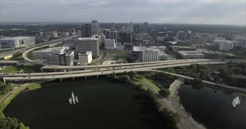Orlando Florida Aerial View Stockbeeldmateriaal 64587735