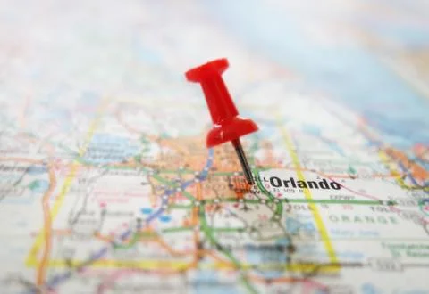 Orlando map Stock Photos