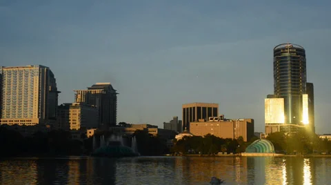 Orlando Skyline Stock Footage 38957741