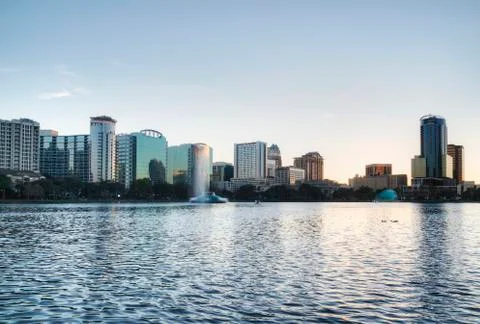 Orlando at Sunset 库存照片