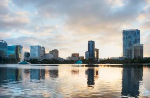 Orlando at Sunset 库存照片