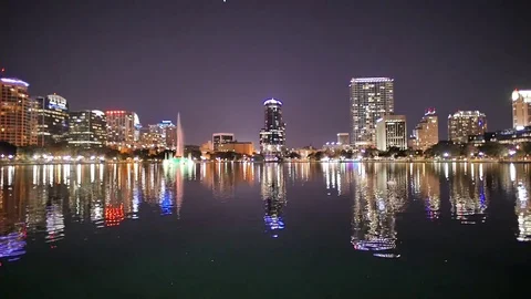 Orlando Timelapse Night Video stock 74528607