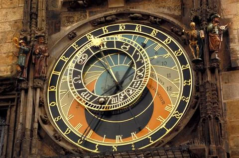 Orloj clock in prague Stock Photos